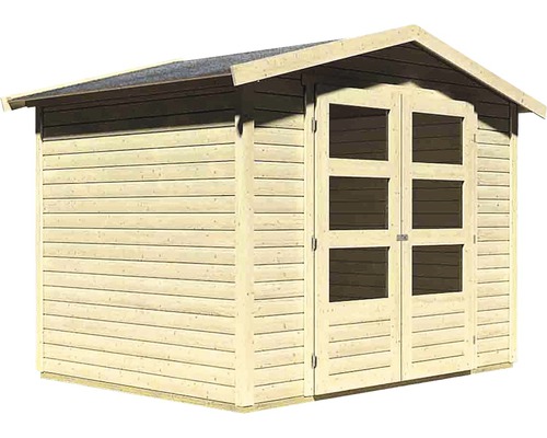 Houten tuinhuis met dubbele deur