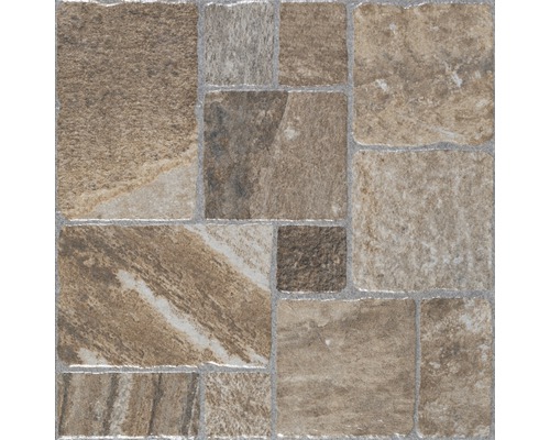 Tegelpatroon met steeneffect voor vloerbedekking