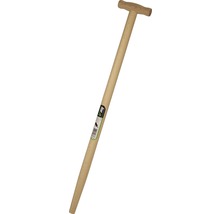 Houten steel met T-greep voor tuingereedschap