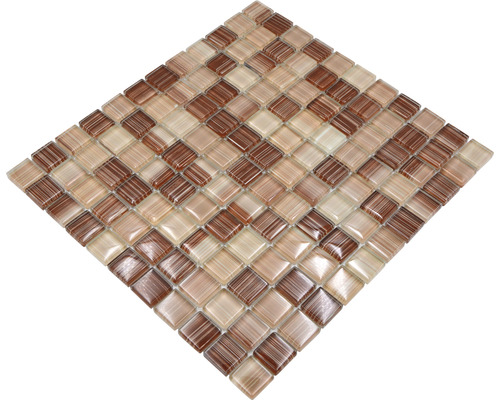 Vierkante mozaïektegel van glas