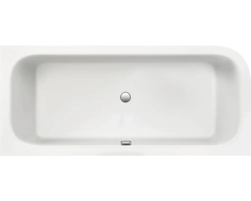 Rechthoekig bad met afvoer