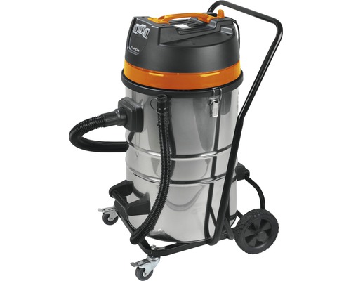 Multifunctionele stofzuiger met roestvrijstalen reservoir en onderstel