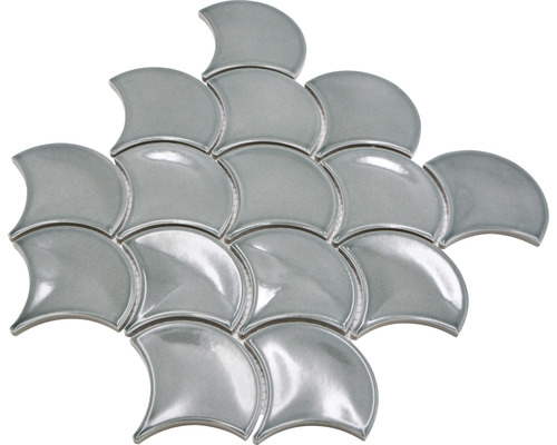 Mosaïektegels in waaiervorm