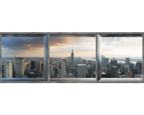 Fotobehang vlies Uitzicht New York 624x219 cm