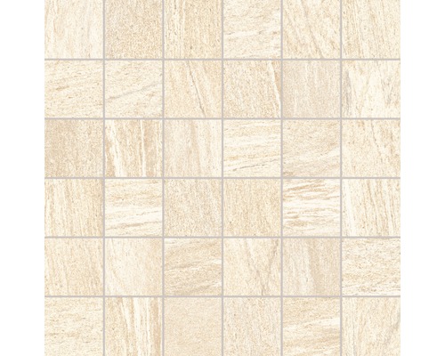 Mozaïektegel keramisch Sahara crema 30x30 cm Vierkante tegels voor wand- en vloerbedekking
