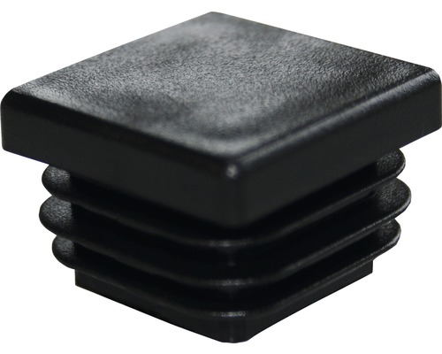 DRESSELHAUS Afdekdop voor vierkante buis 25x25 mm kunststof zwart, 20 stuks