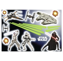 Star Wars muurstickers met motieven uit de filmreeks