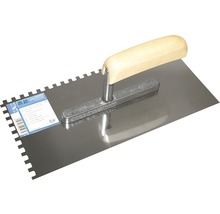 Tandspatel met houten handvat en stalen blad, 280x6x6 millimeter