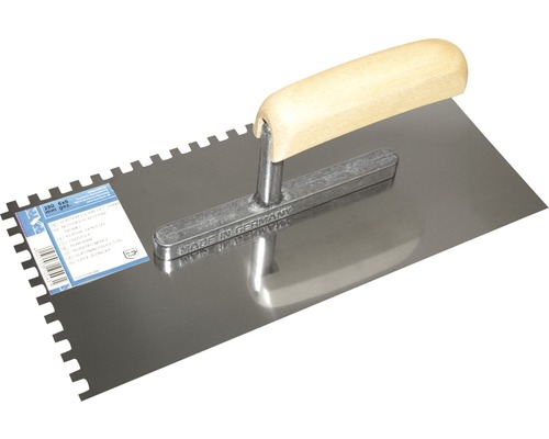 Tandspatel met houten handvat en stalen blad, 280x6x6 millimeter