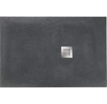 Douchebak extra vlak Strato 100x90x2,4 cm antraciet-thumb-0