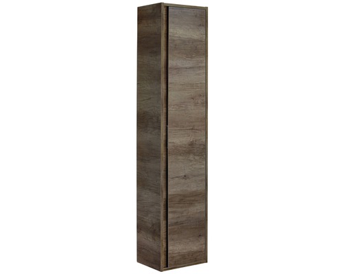 Hoge kast met houten motief