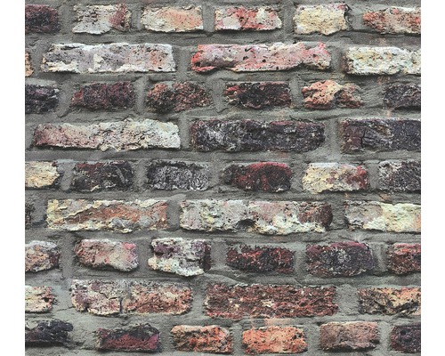 Behang met baksteenmotief