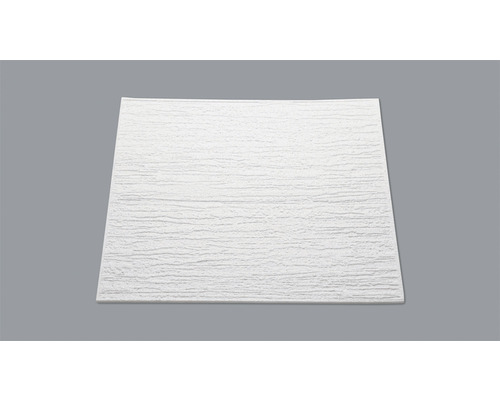 DECOFLAIR Plafondtegel T80 wit 50x50 cm 6 mm 8 stuks Decoratieve plaat met houtstructuur