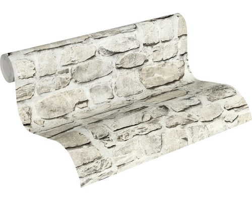 Behangrol met stenen muurpatroon