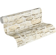 Rol behang met steenmotief