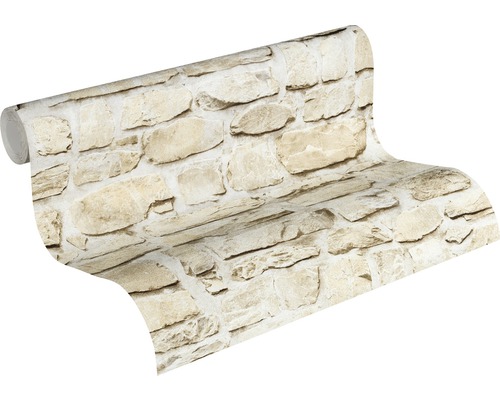 Rol behang met steenmotief