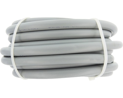 Grijze grondkabel met kabelbinder