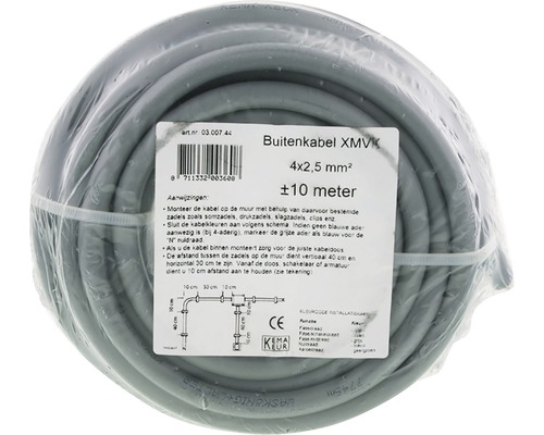 Buitenkabel XMVK 4x2,5 mm² op rol