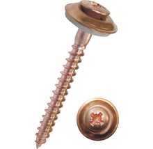 DRESSELHAUS Dakschroef met afdichtring 4,5x25 mm RVS A2 verkoperd, 100 stuks