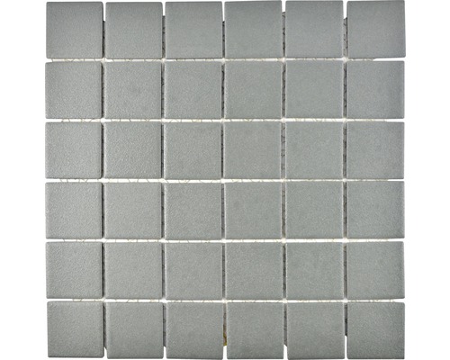Mozaïektegel keramisch SAT 502 uni grijs 30x30 cm Keramische mozaïektegel met vierkante stenen