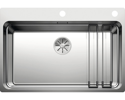 Roestvrijstalen spoelbak met afdruiprek