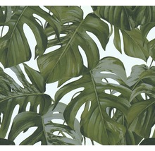 Behang met Monstera bladmotief