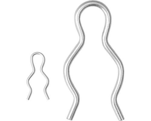 DRESSELHAUS Borgveer symmetrisch 1,2 mm, 50 stuks Twee metalen borgbeugels in verschillende maten