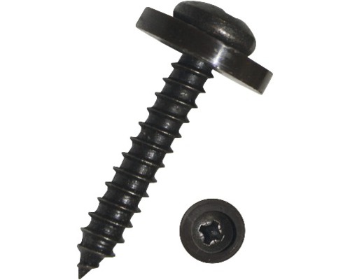 DRESSELHAUS Vensterbankschroef 3,9x22 mm RVS A2 bruin, 100 stuks Metalen schroef met lenskop en kraag
