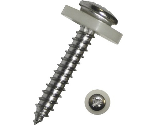 DRESSELHAUS Vensterbankschroef 3,9x22 mm RVS A2, 100 stuks Metalen schroef met afdichtring