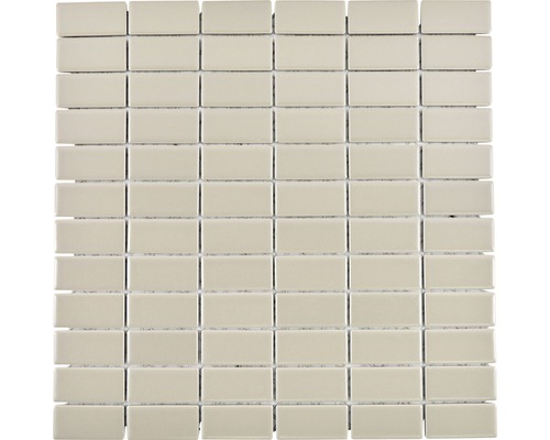Mozaïektegel keramisch ST 415 rechthoek uni bruin mat 30x30 cm Keramische mozaïektegel