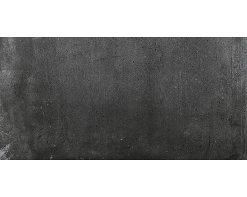 Donkergrijze wandtegel met betonlook