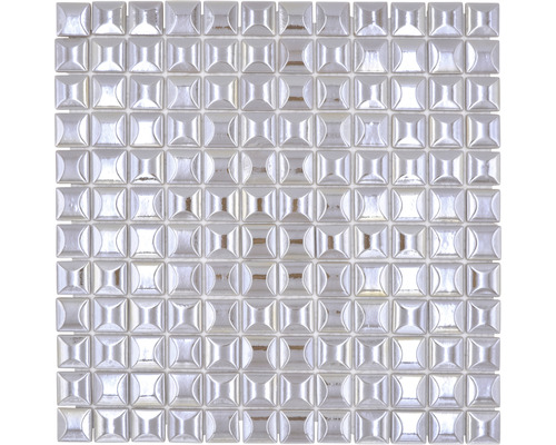 Mozaïektegel glas Sandy 24 beige 31,5x31,5 cm Glazen mozaïektegel, vierkant gerangschikt