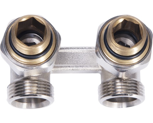 Dubbele hoekkoppeling van metaal