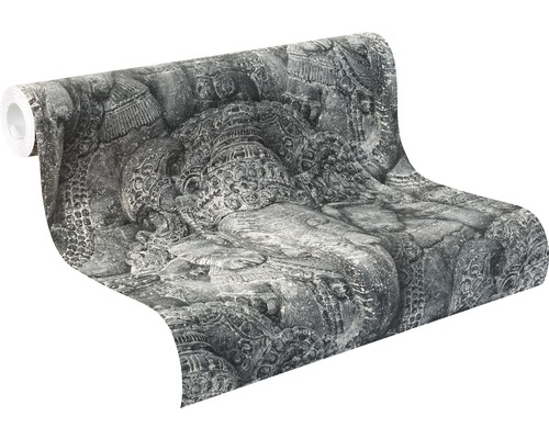 Behangrol met sculpturaal patroon