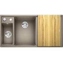 Spoelbak met twee bakken en snijplank