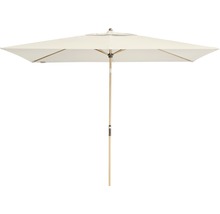 Rechthoekige parasol met houten stok