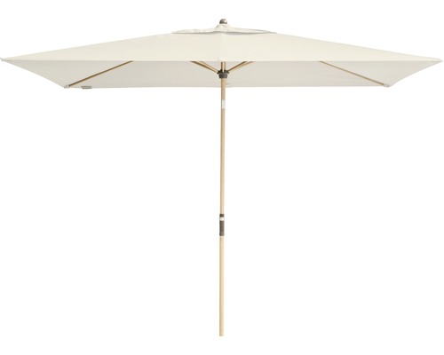 Rechthoekige parasol met houten stok