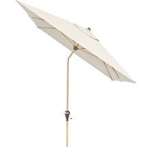 Tuinparasol met houten standaard en slinger mechanisme