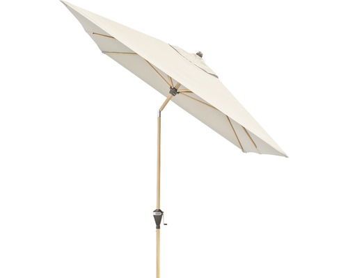 Tuinparasol met houten standaard en slinger mechanisme