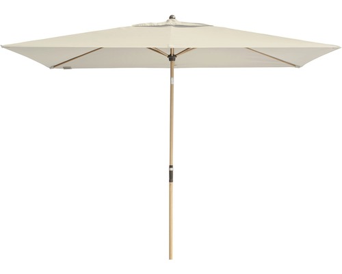 Rechthoekige parasol met houten steel
