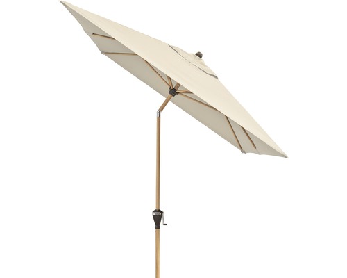 Tuinparasol met houten standaard en slinger mechanisme
