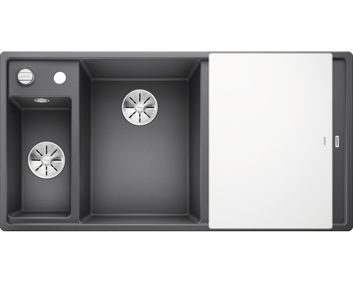 Spoelbak met afdruiprek en snijplank