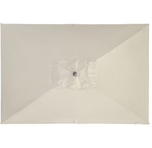 Beige parasoldoek van bovenaf