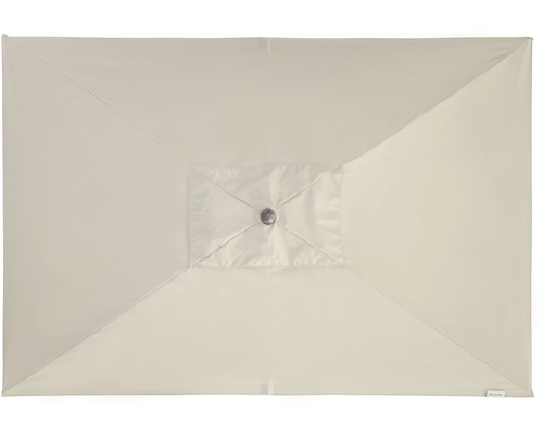 Beige parasoldoek van bovenaf