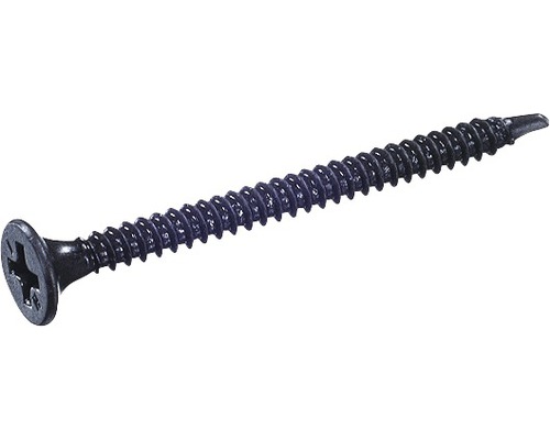 DRESSELHAUS Gipsplaatschroef zelfborend, grove draad kruiskop 3,5x55 mm Phillips PH2 staal gefosfateerd, 250 stuks Een enkele gipsplaatschroef