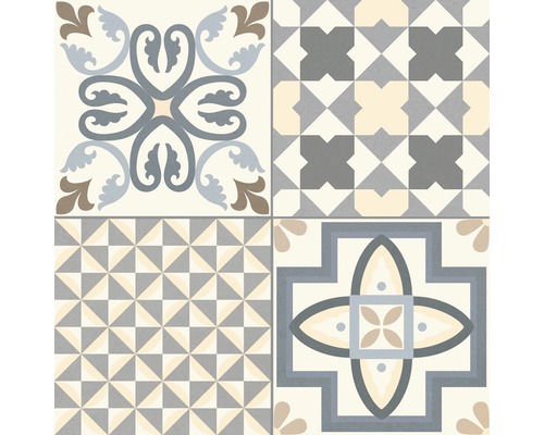 Decoratieve tegels met geometrische en florale patronen