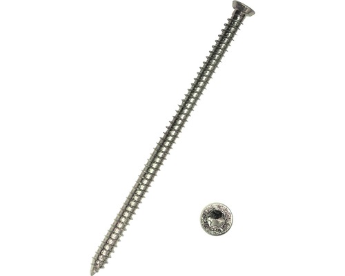 DRESSELHAUS Kozijnschroef verzonken kop 7,5x212 mm Torx T30 galv. verzinkt, 100 stuks Een enkele schroef met torx aandrijving en schroefdraad.