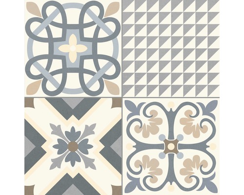 Decoratieve tegels met geometrische en bloemmotieven