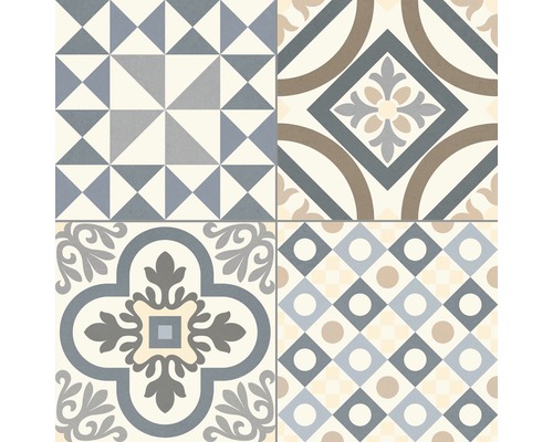 Decoratieve tegels met geometrische en florale patronen