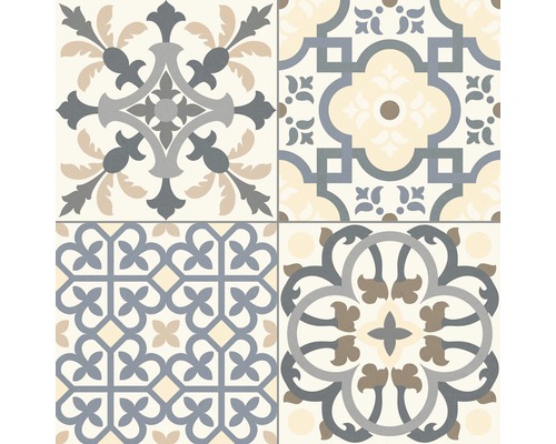 Decoratieve tegels met florale en geometrische patronen